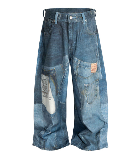 MULTI-PRINT DENIM