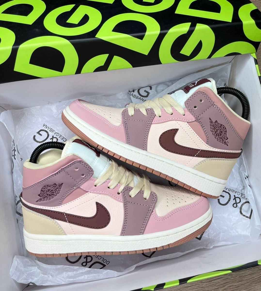Custom Jordan 1 Mid SE Dark Pony Smoky Mauve DO7440-821 - Jordan 1 Mid Dark Pony Smoky