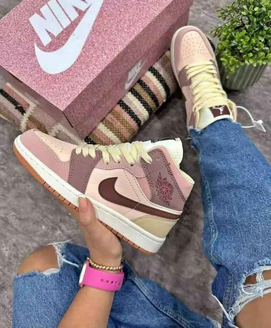 Custom Jordan 1 Mid SE Dark Pony Smoky Mauve DO7440-821