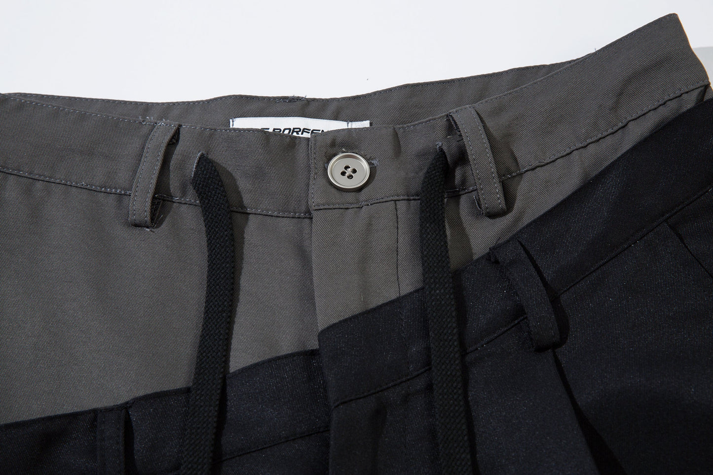 Men's Wide-Legged Black Trousers