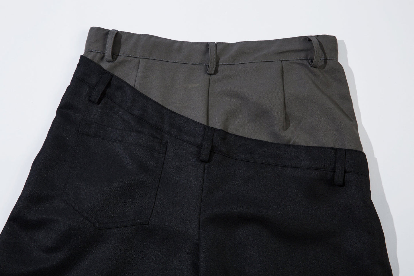 Men's Wide-Legged Black Trousers