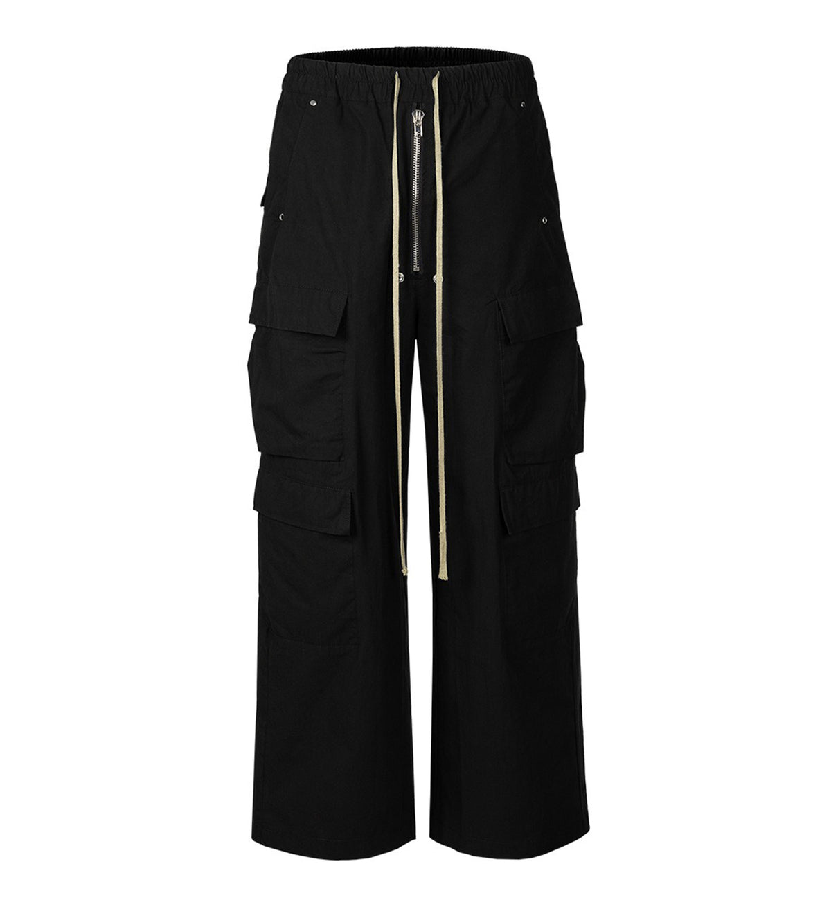 NYLON DRAWSTRING CARGO PANTS - JUSTLUXURY