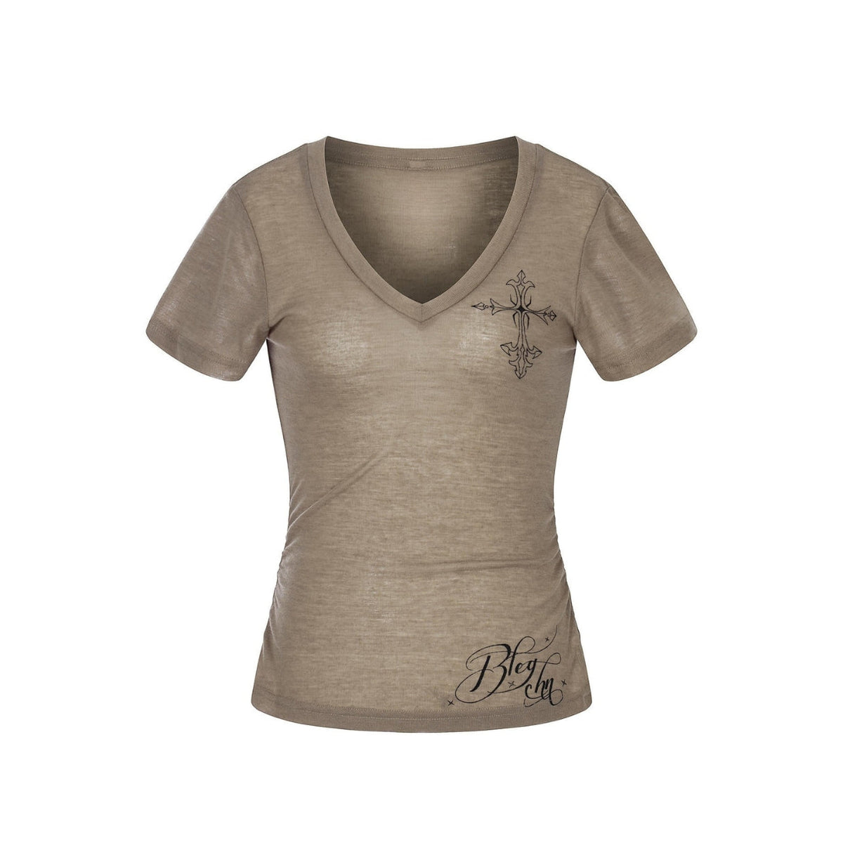 Moonthorn Cross V-Neck Top