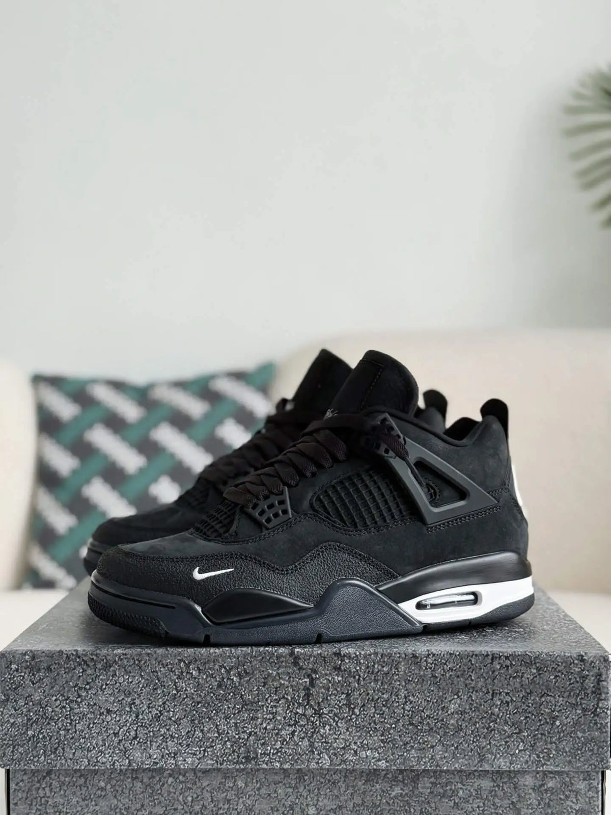 Nike Air Jordan 4 Retro x Nigel Sylvester Black Brick by Brick - OMYGOODS