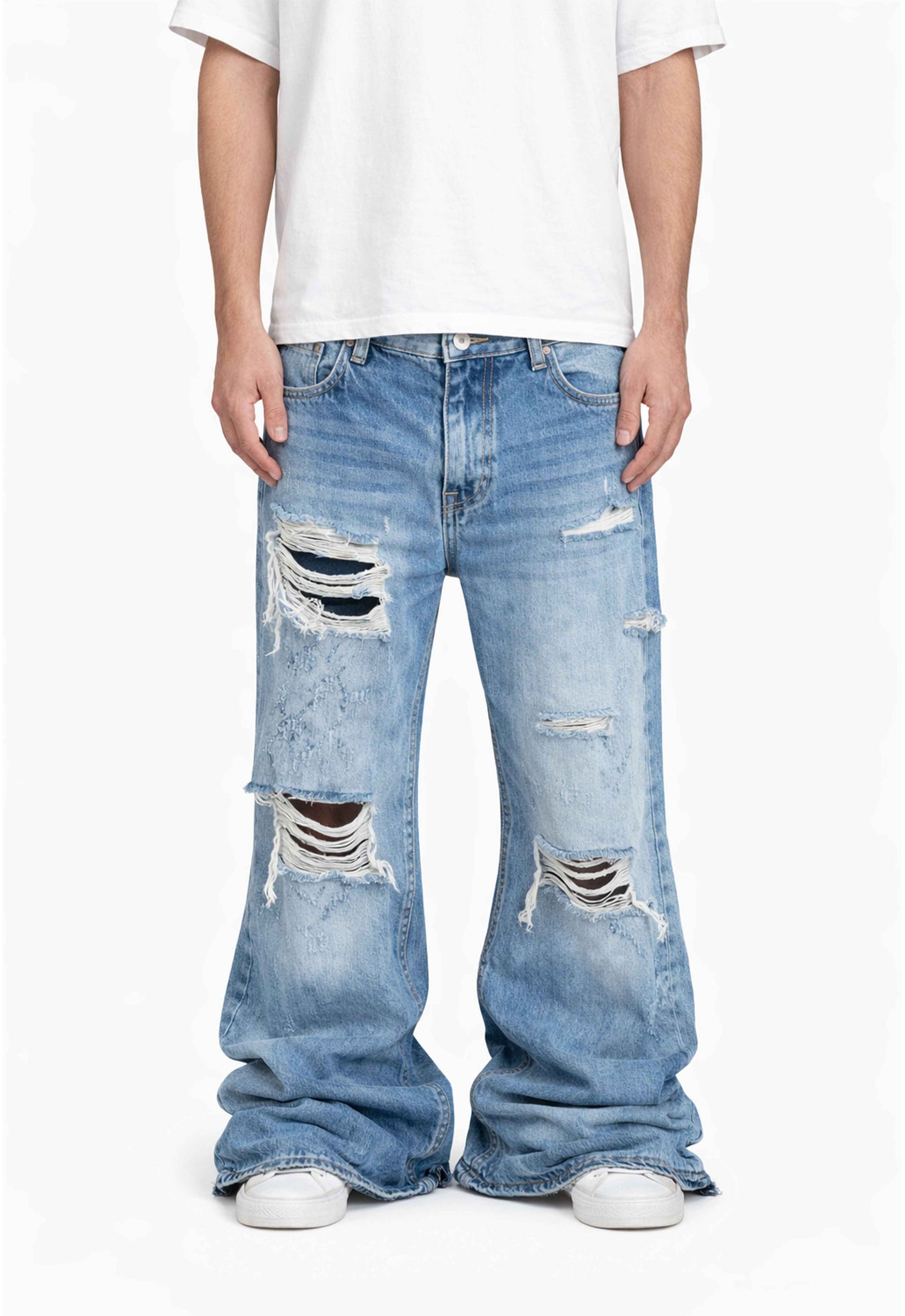 AZUL DESTRUCTION DENIM