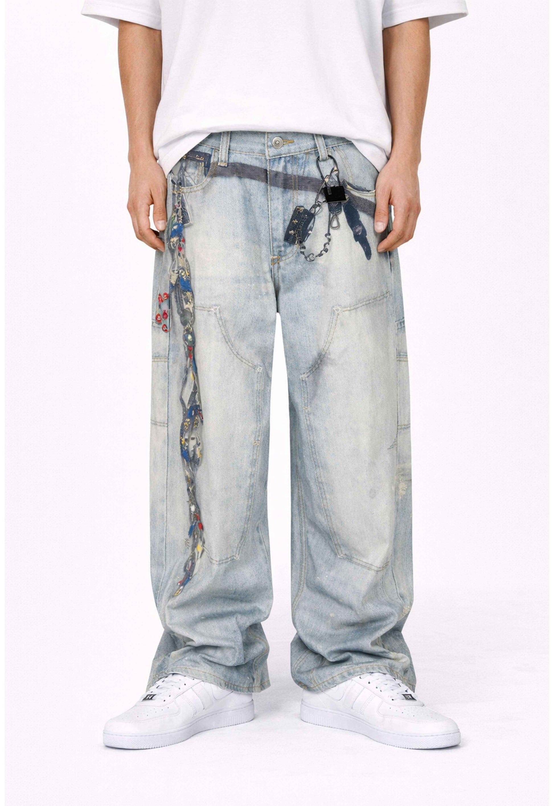 WIDEBOY PADLOCK DENIM