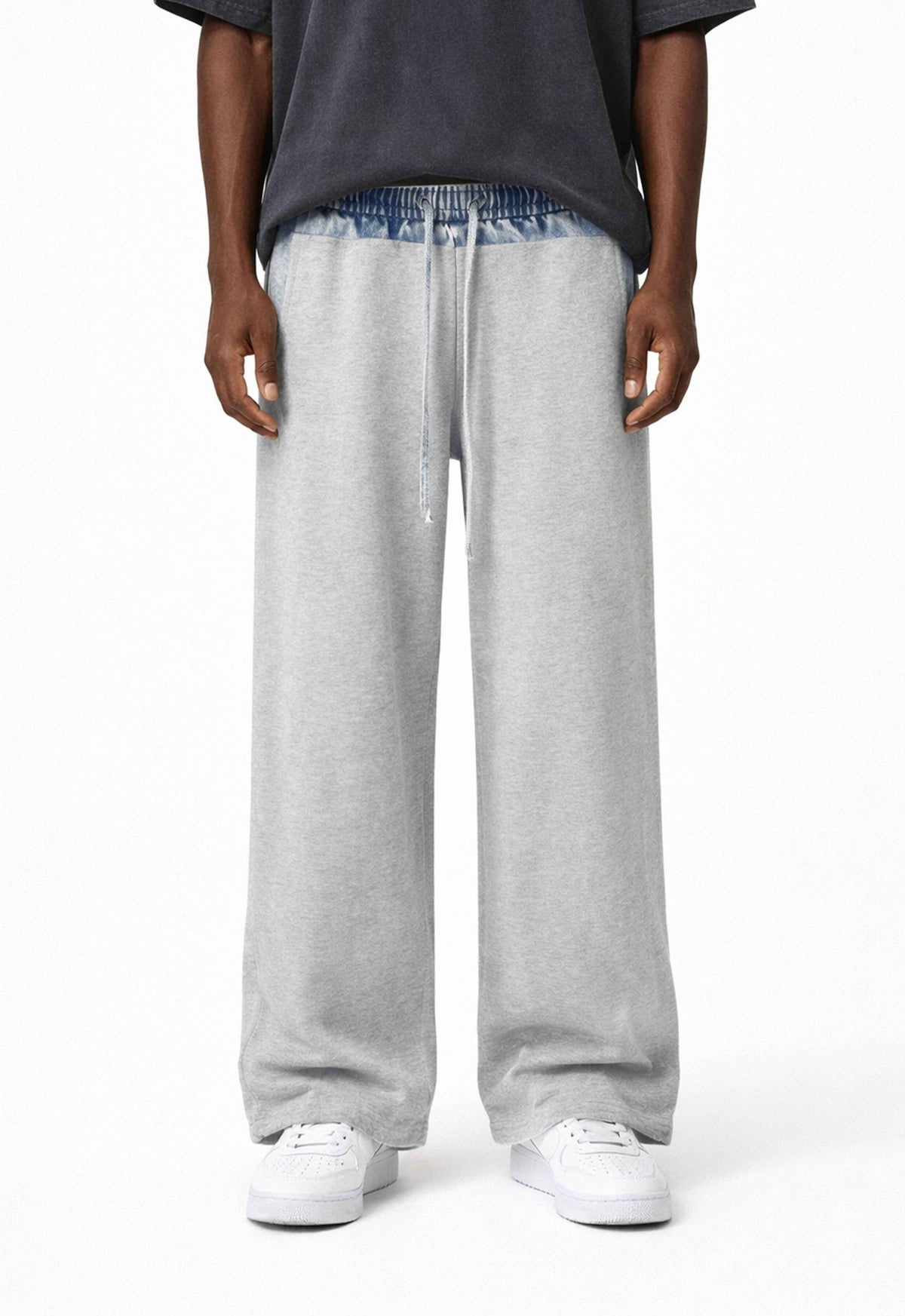 DENIM HEATHER SWEATPANTS