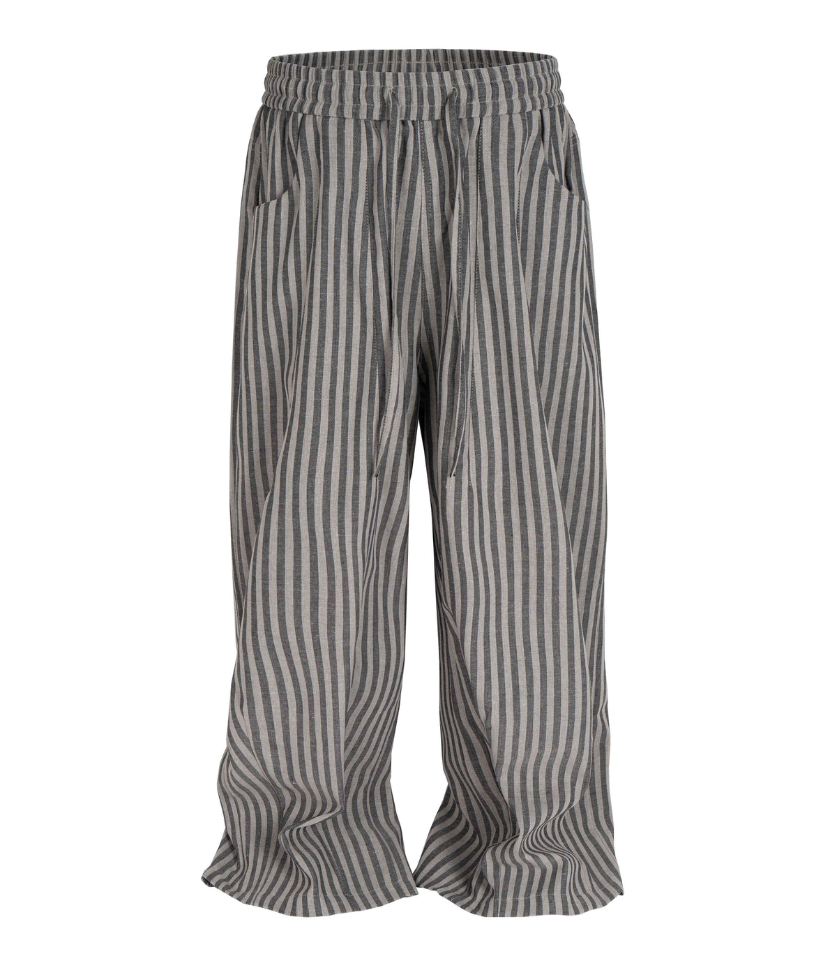 GREY STRIPED LOUNGE PANTS (UNISEX)
