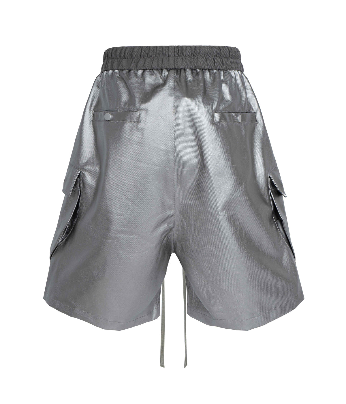 METALLIC SHINE CARGO SHORTS
