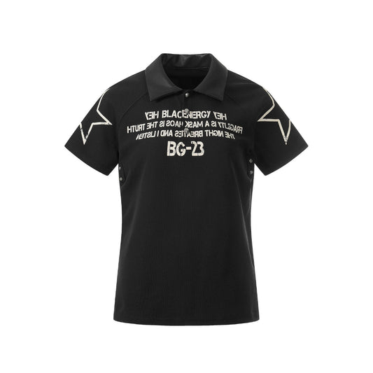 Phantom Cross Graphic Polo T-Shirt