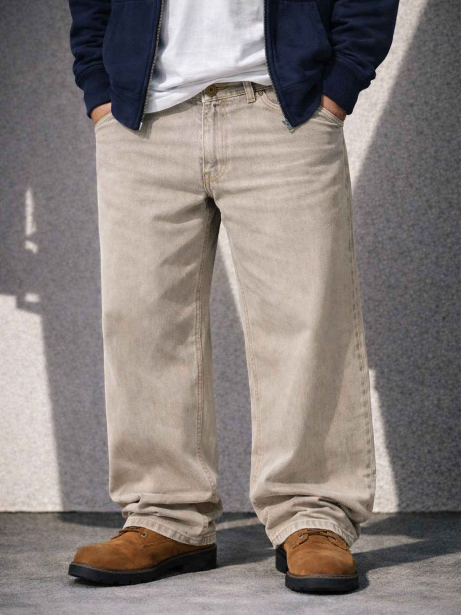 SAND RELAXED DENIM