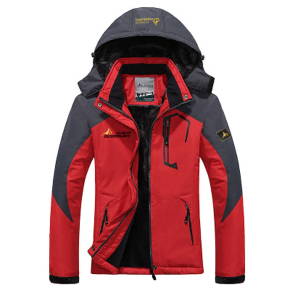 Windproof Fur Coats Military Hooded Anorak Men's Winter Jackets
