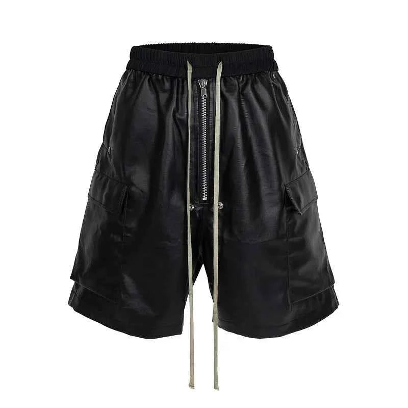 High Street Cleanfit Wide Leg Matte Coated Cargo Shorts