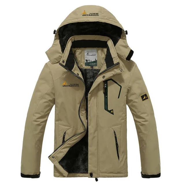 Windproof Fur Coats Military Hooded Anorak Men's Winter Jackets