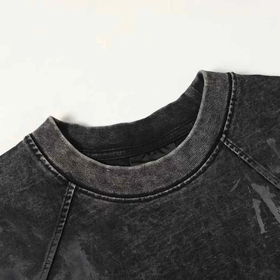 Irregular Patchwork Streetwear Oversized T-shirts