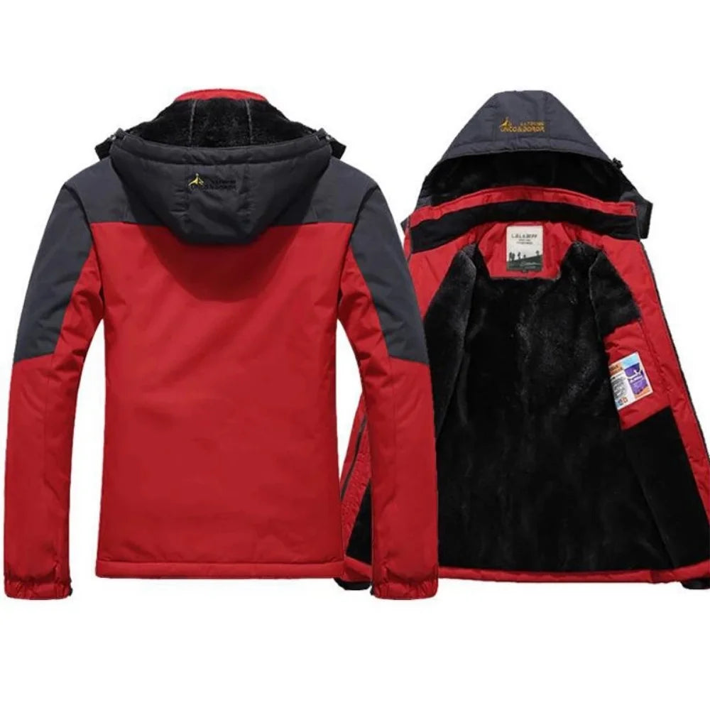 Windproof Fur Coats Military Hooded Anorak Men's Winter Jackets