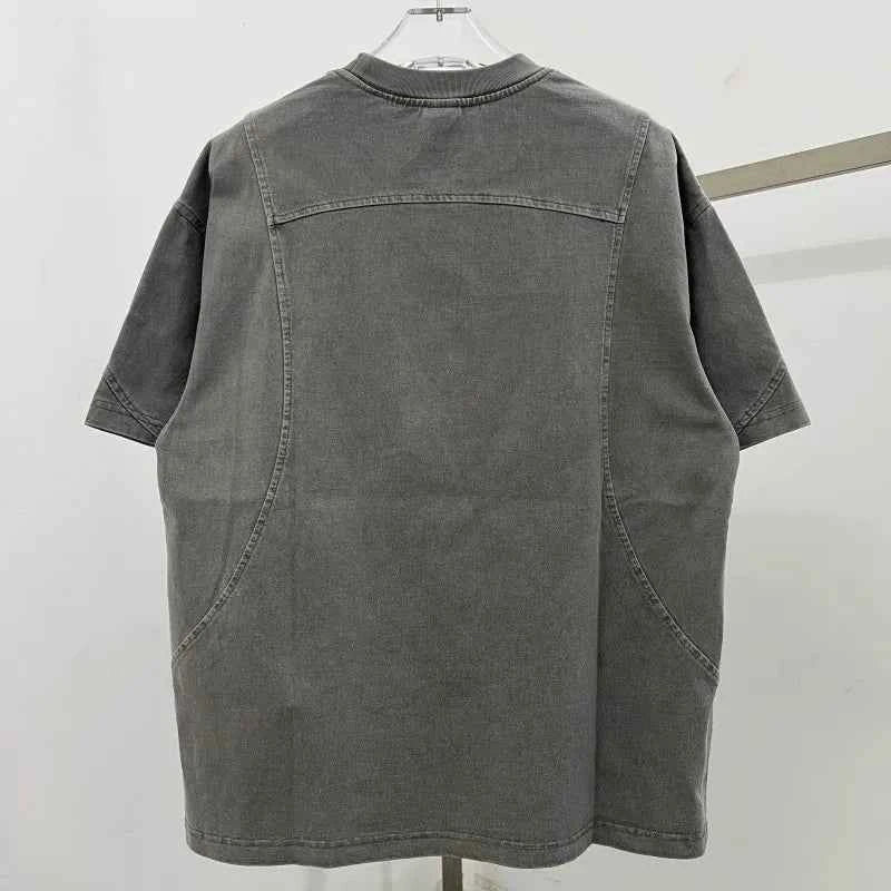 Patchwork Embroidery Unisex Oversized T-shirt