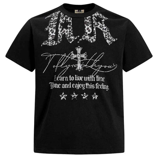 Cross Graphic Streetwear Oversized T-Shirts