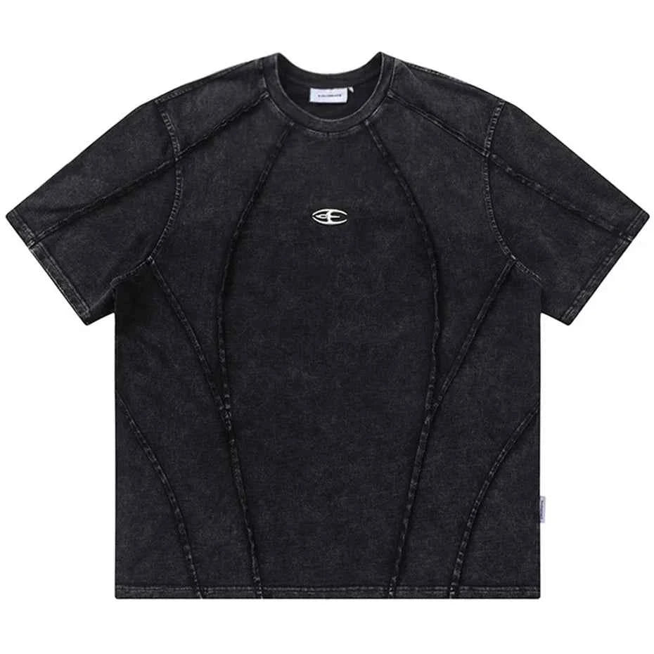 Streetwear Patchwork Oversized T-shirts