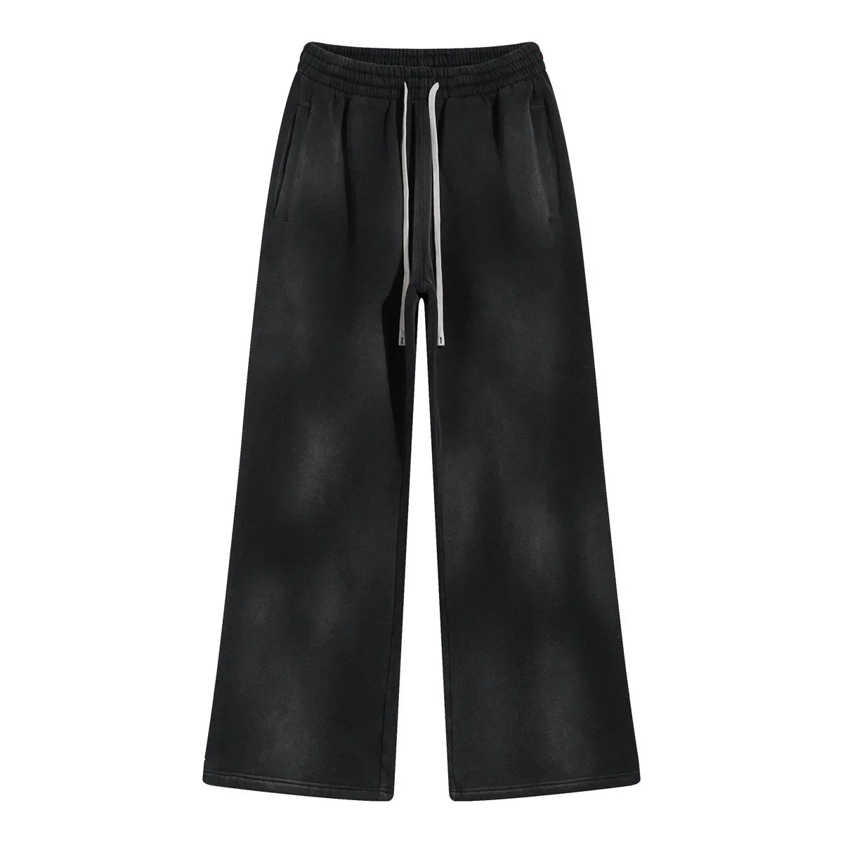 Splashing Ink Spray Dyeing Wash Distressed Wide Joggers