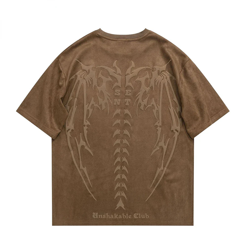 Spine Wing | Gothic Print T-Shirt
