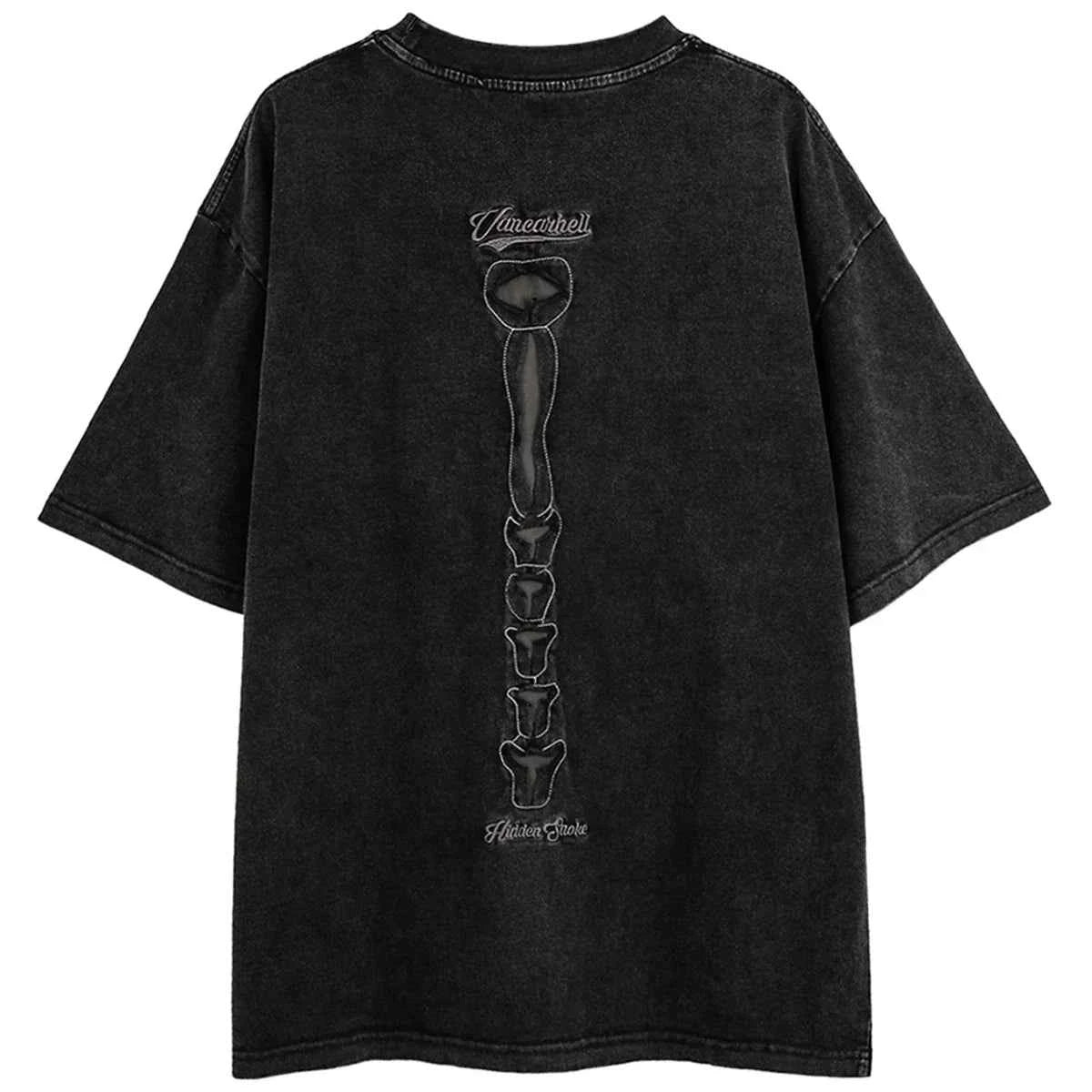 Skeleton Ripped Streetwear T Shirts