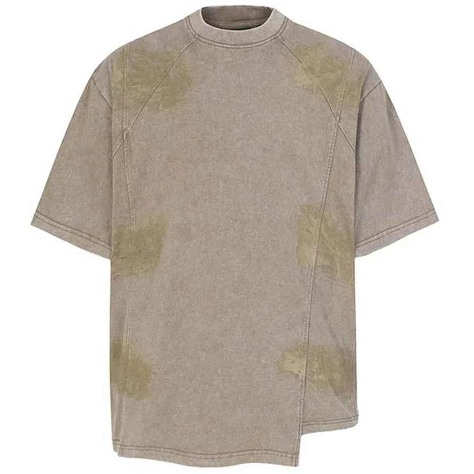 Irregular Patchwork Streetwear Oversized T-shirts