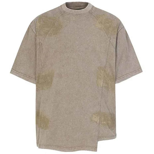 Irregular Patchwork Streetwear Oversized T-shirts