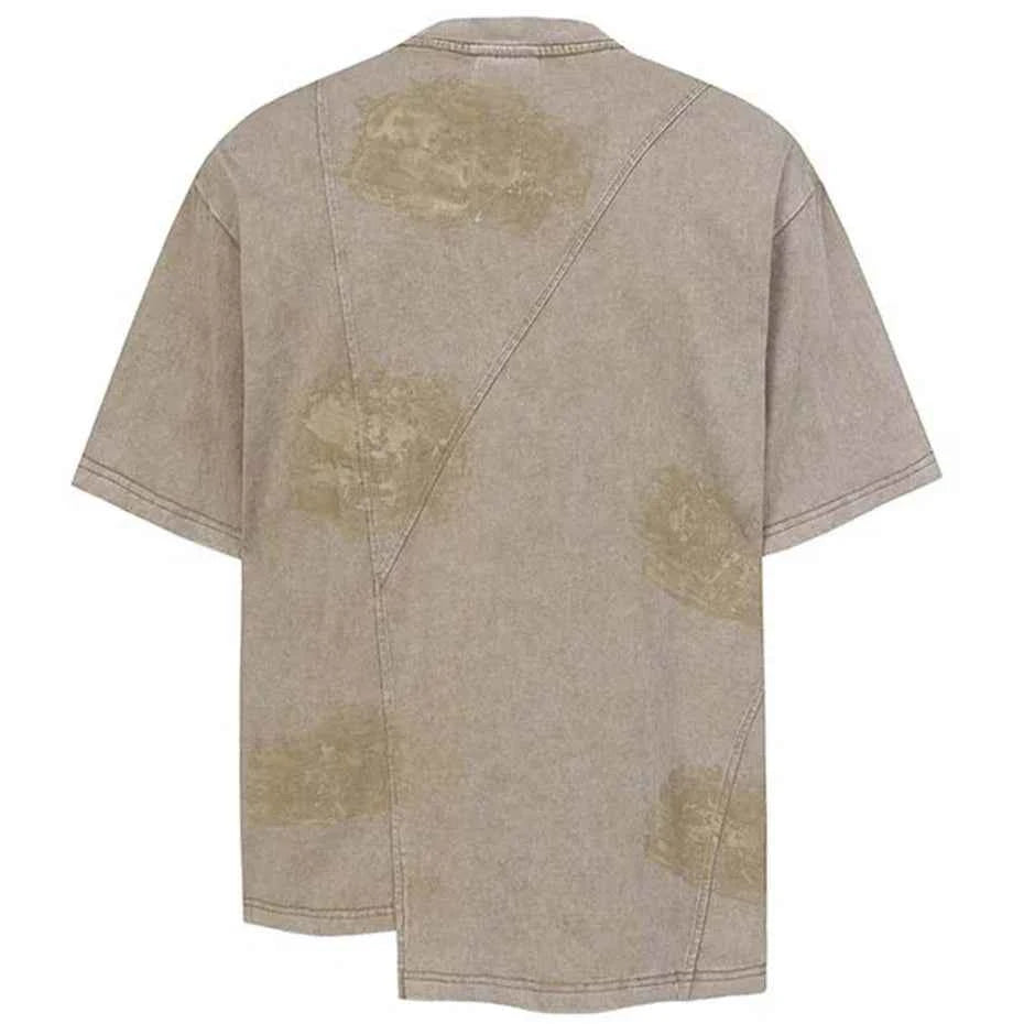 Irregular Patchwork Streetwear Oversized T-shirts