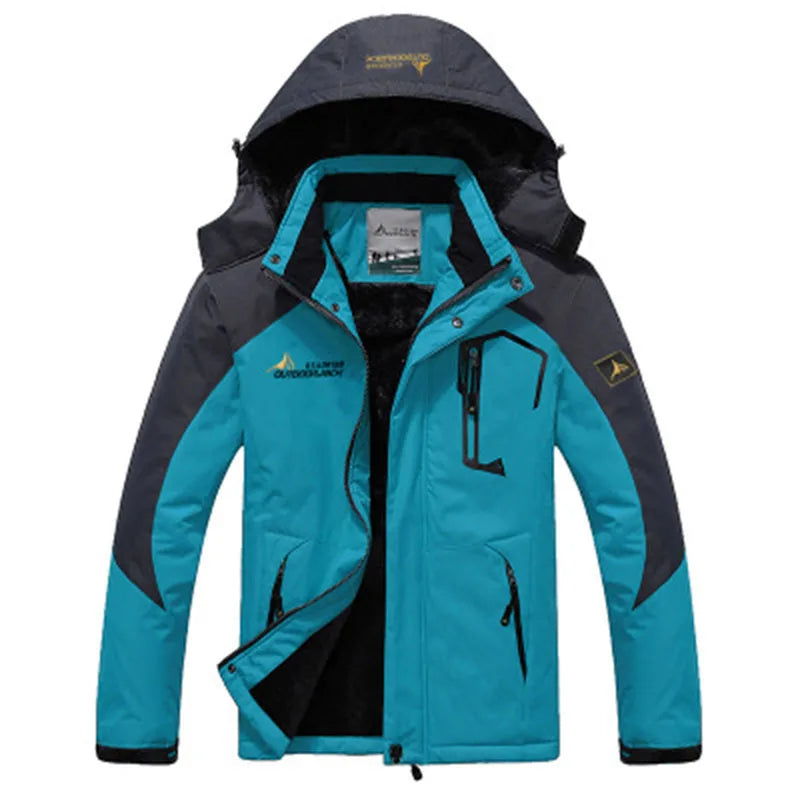 Windproof Fur Coats Military Hooded Anorak Men's Winter Jackets