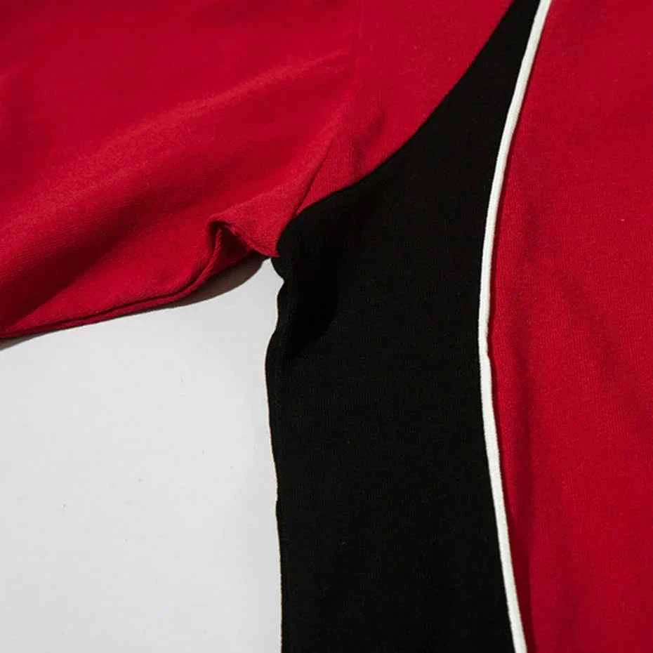 Patchwork Oversized Streetwear T-shirts