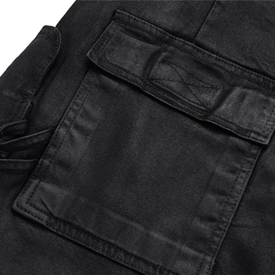 Side Pockets Denim Shorts