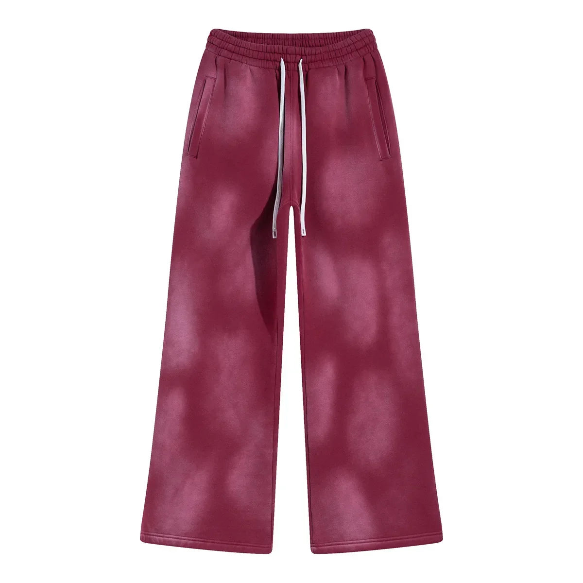 Splashing Ink Spray Dyeing Wash Distressed Wide Joggers