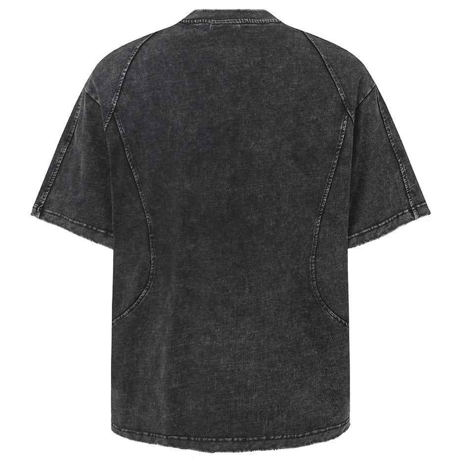 Streetwear Patchwork Oversized Tshirts
