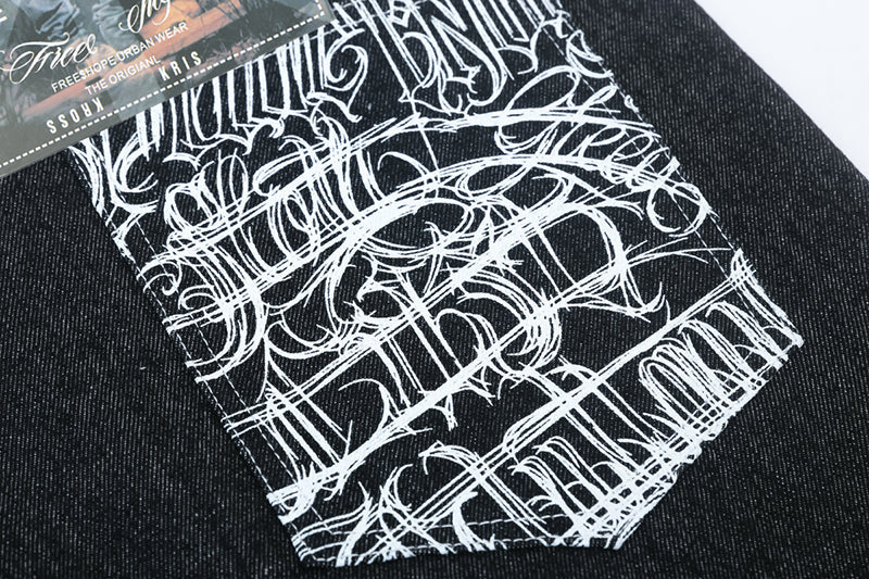 West Coast Graffiti Shorts | Chicano Hip-Hop Denim