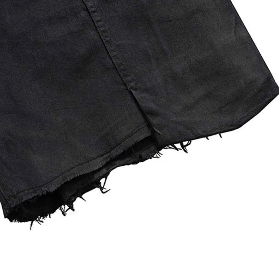 Side Pockets Denim Shorts
