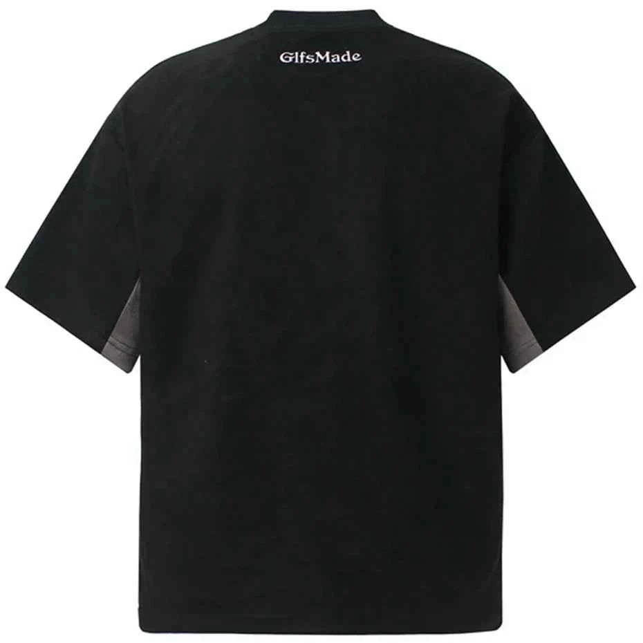 Patchwork Oversized Streetwear T-shirts