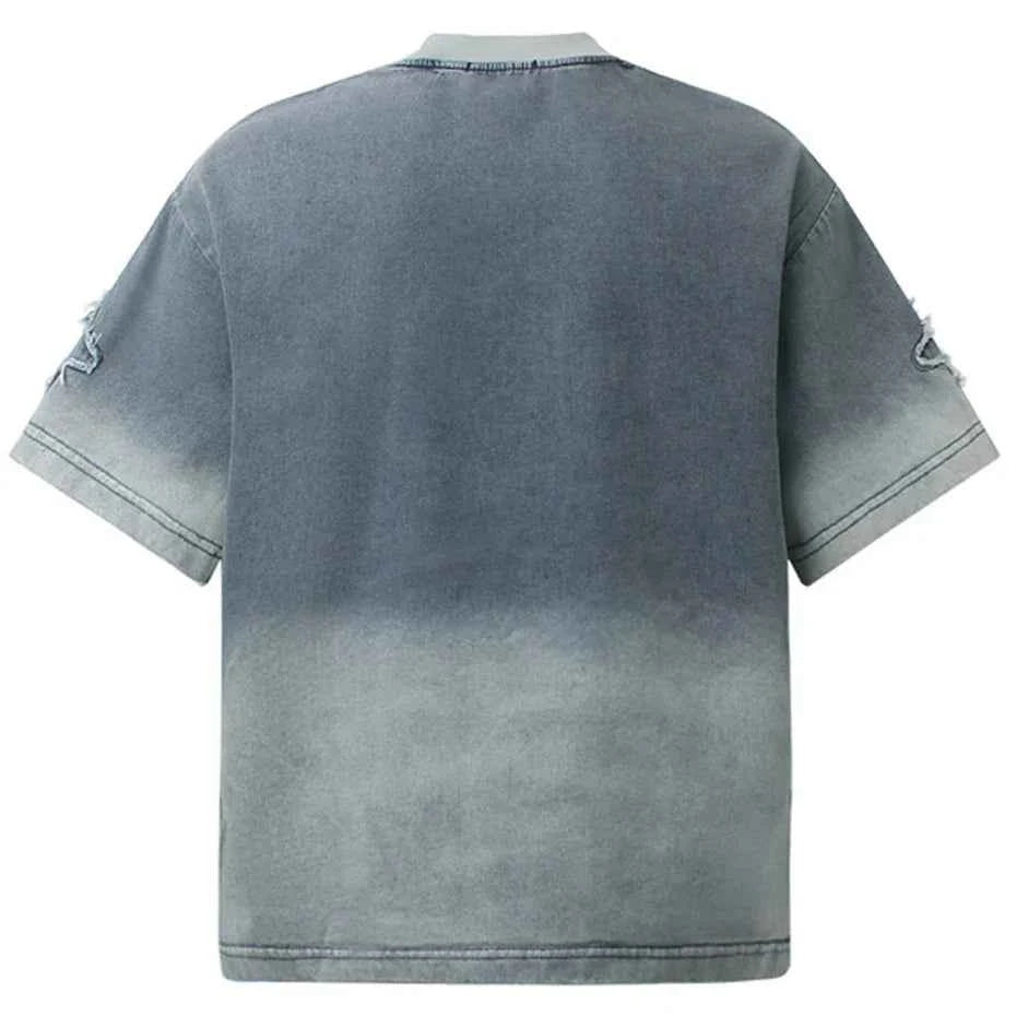 Star Patchwork Streetwear Oversized T-shirts
