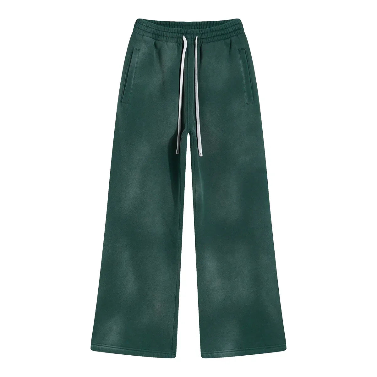 Splashing Ink Spray Dyeing Wash Distressed Wide Joggers
