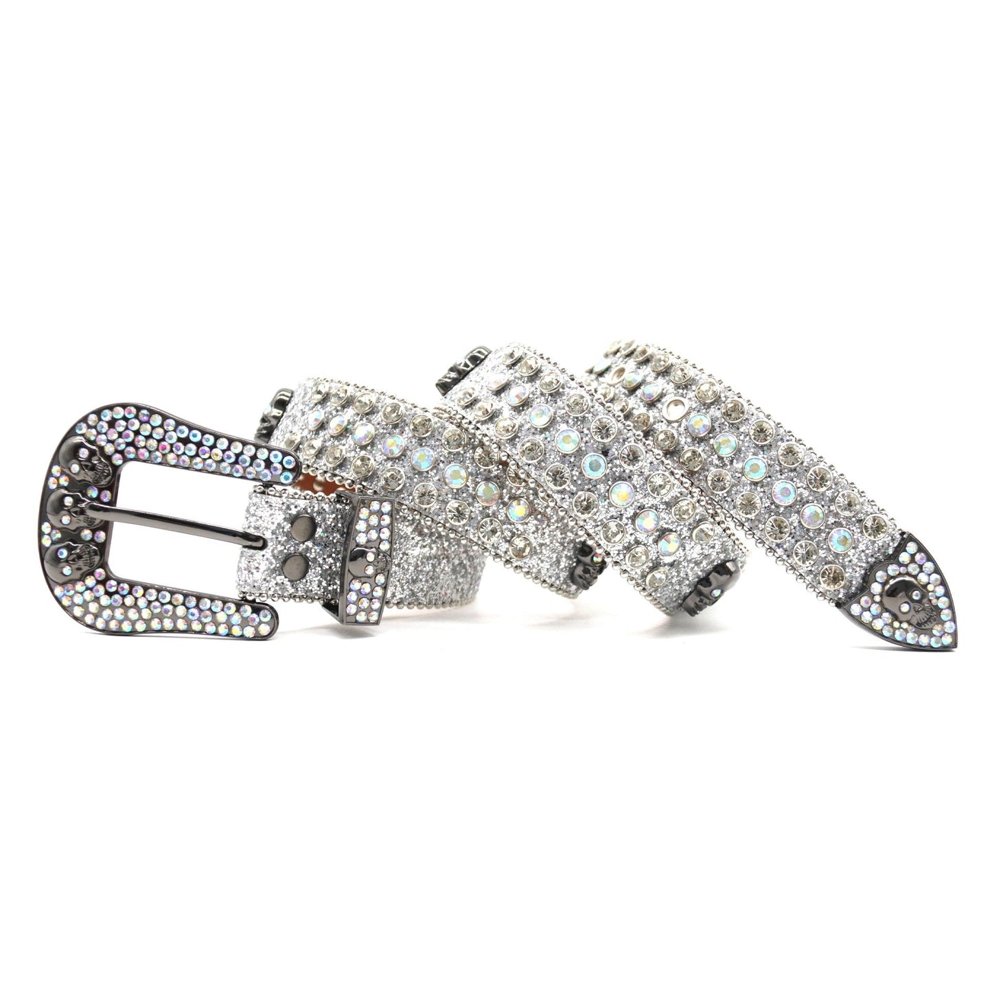 Skull & Diamond | Rhinestone Studded Belt