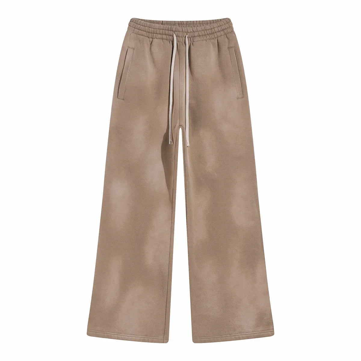 Splashing Ink Spray Dyeing Wash Distressed Wide Joggers