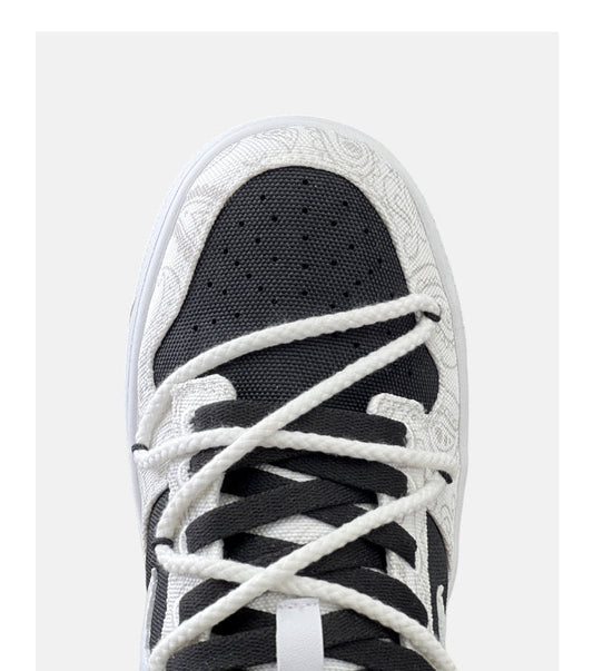 Swoop | Black and White Sneakers