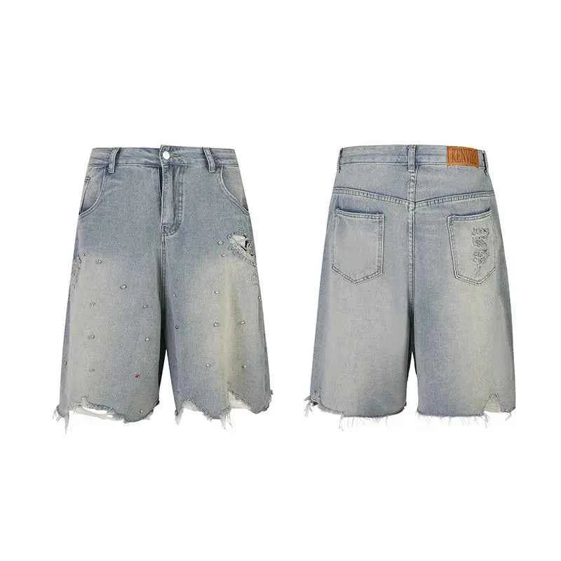 Denim Jorts Rhinestone