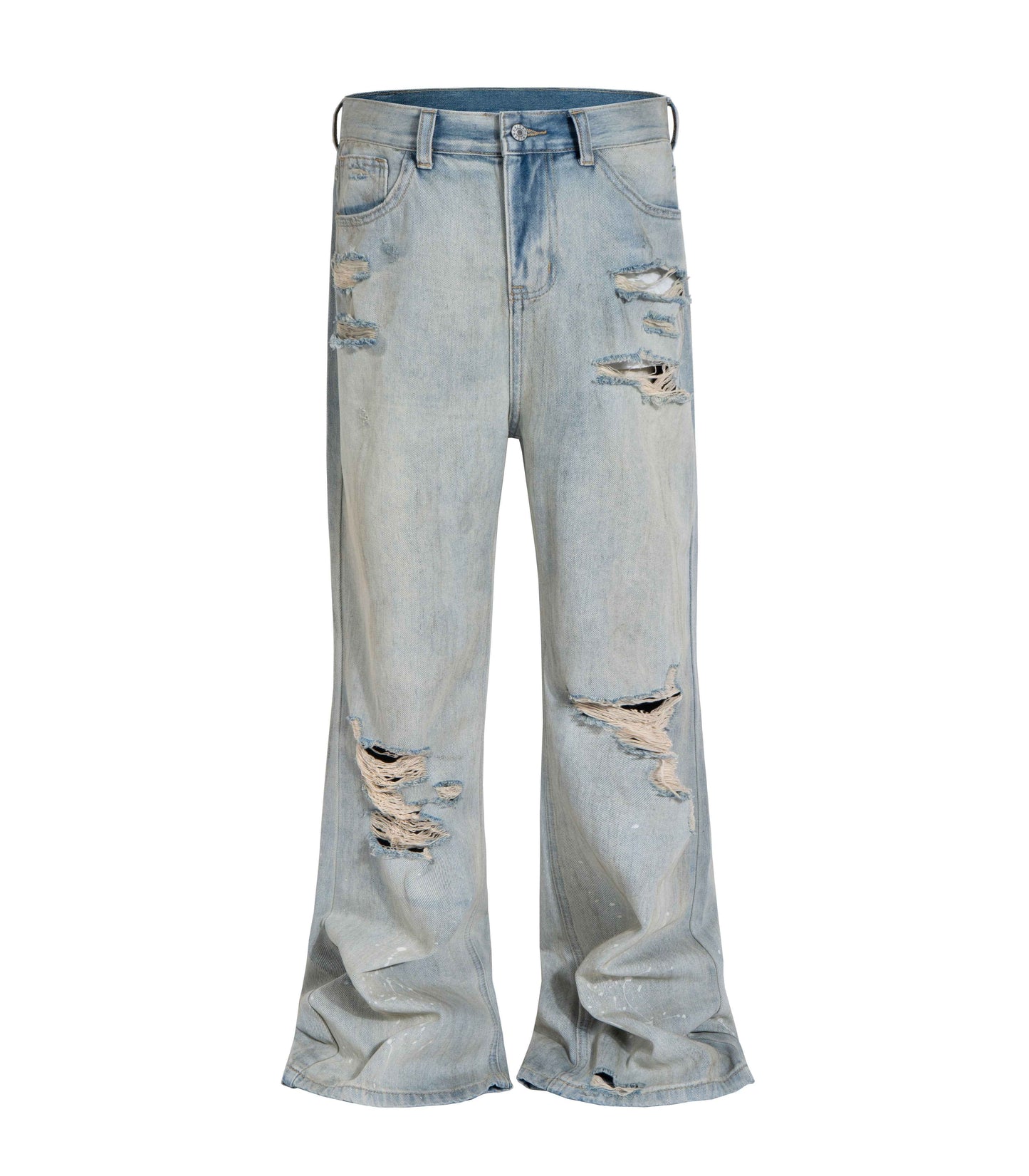STONE DESTRUCTION FLARE DENIM