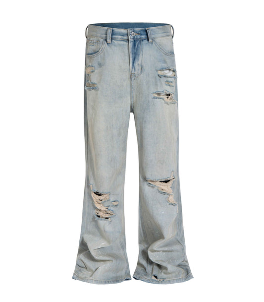 STONE DESTRUCTION FLARE DENIM