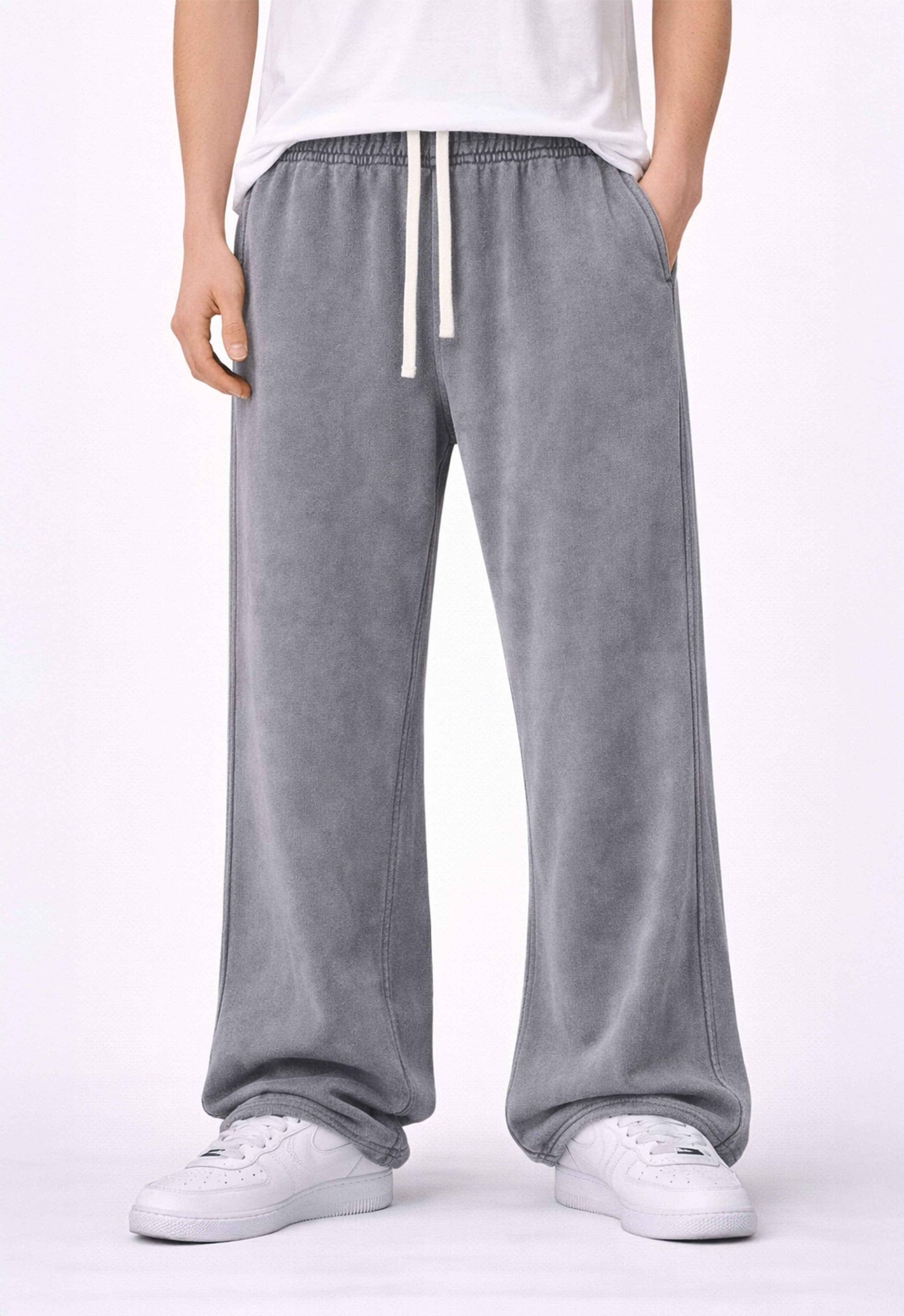 SLATE OVER-DYE SWEATPANTS
