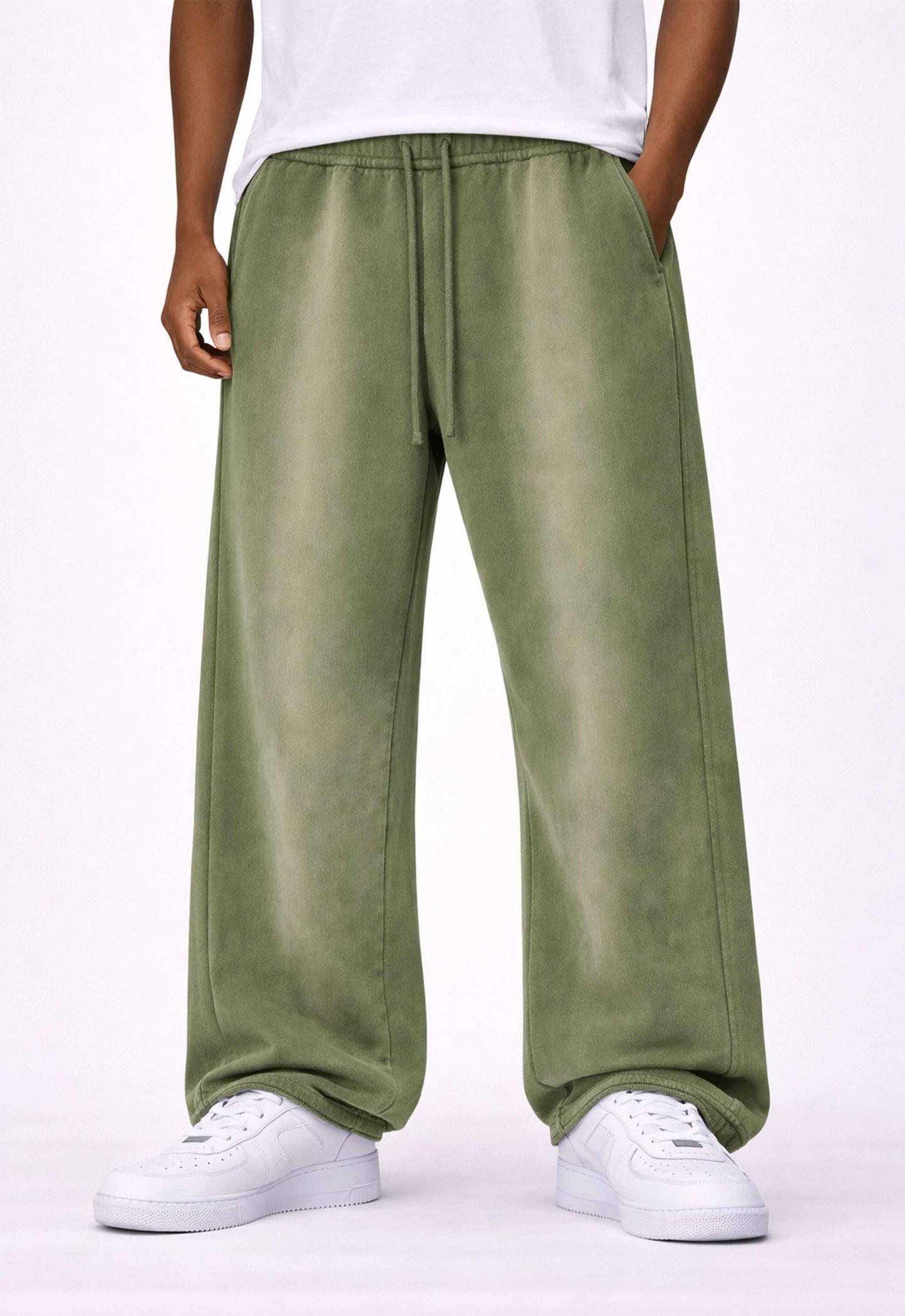 OLIVE SUNFADE SWEATPANTS