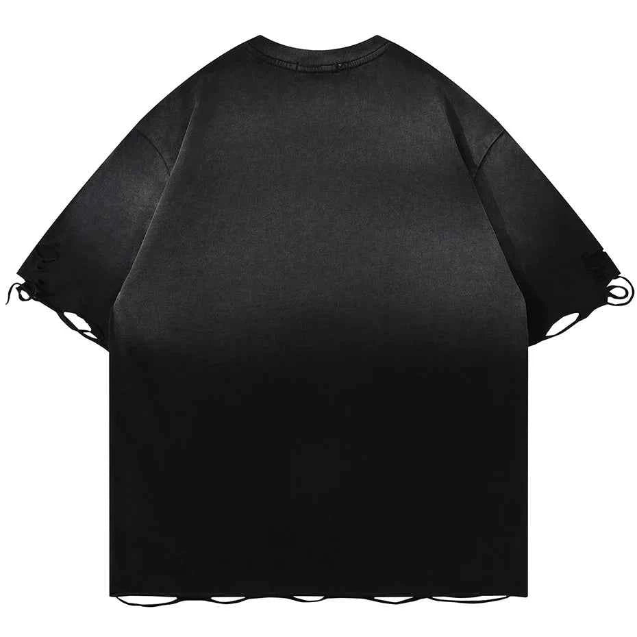 Streetwear Metal Star Oversized Tshirt