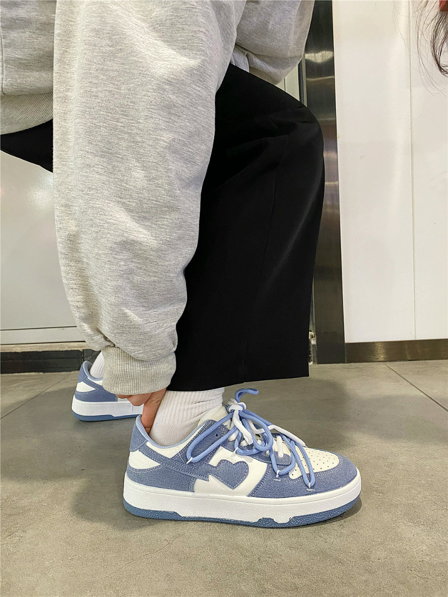 Heart | Blue Sneakers