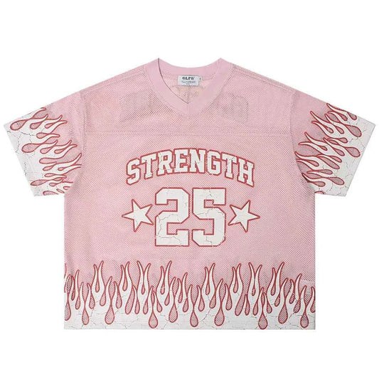 Oversized Mesh Streetwear T-shirts